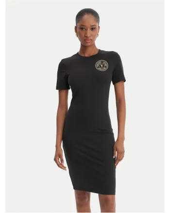 Rochie  bumbac, negru, 95% bumbac, 5% elastan, Negru