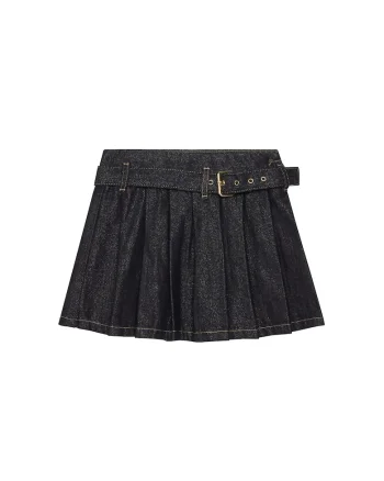 Fusta denim  pentru fete, Bleumarin