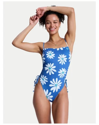 Costum de baie Femei,  Poliester, Albastru, Albastru