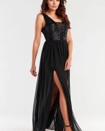 Rochie,  neagra, din material usor