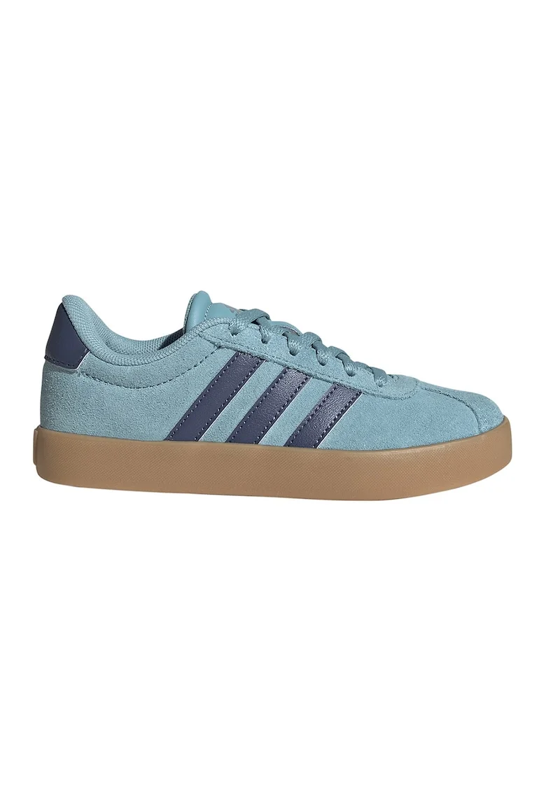 Pantofi sport VL Court 3.0 de piele intoarsa, Turcoaz/Bleumarin