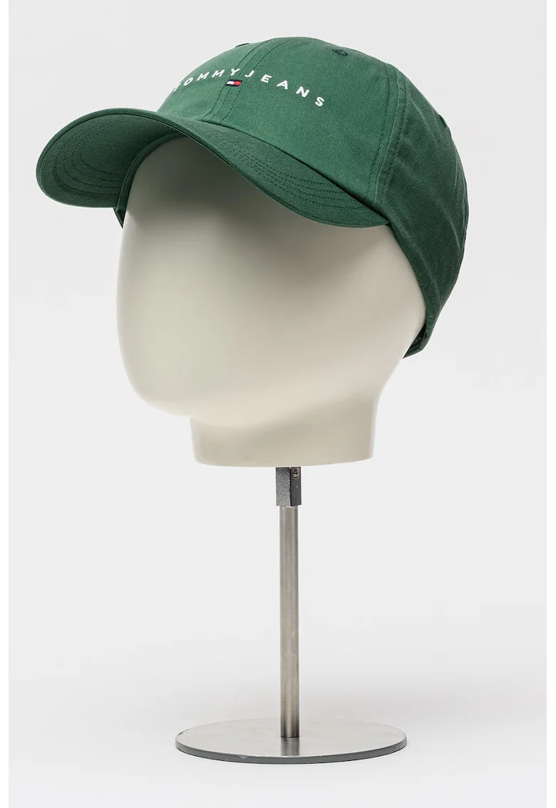 Sapca de bumbac cu logo, Verde inchis