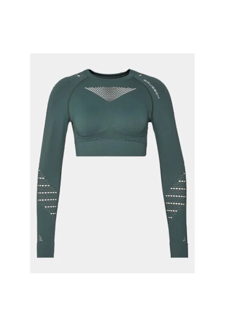 Tricouri sport Dama,  304136023, Poliamida, Elastan, Verde, Verde