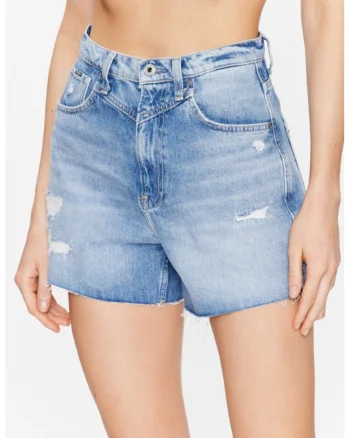 Pantaloni dama,  302590247, Bumbac, Albastru