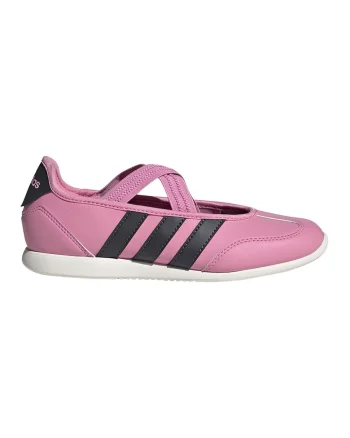 Balerini Mary Jane cu logo Barreda, Negru/Roz pastel/Alb optic