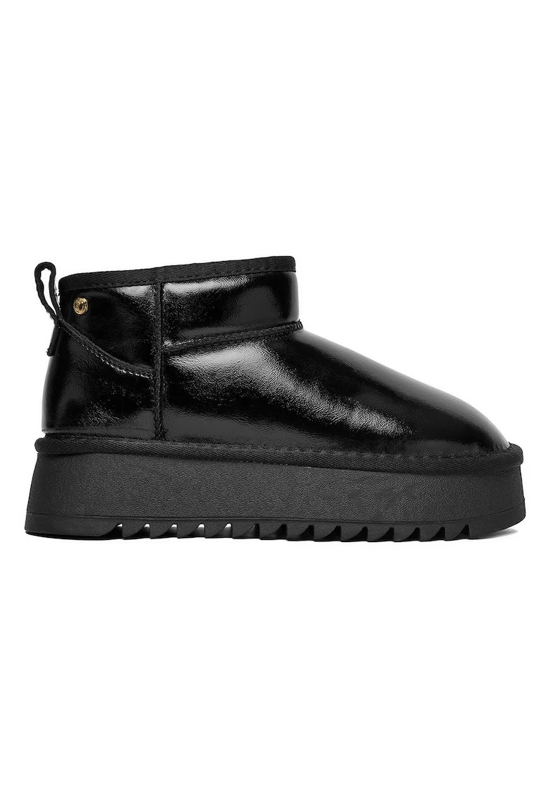 Cizme  piele naturala negru, Negru