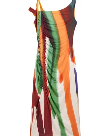 Rochie de vara,  multicolor, poliester, Multicolor