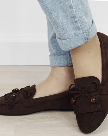 Mocasini maro de tip loafers DXJ1530 02
