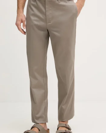 Emporio Armani pantaloni regular bărbați din bumbac cu elastan
