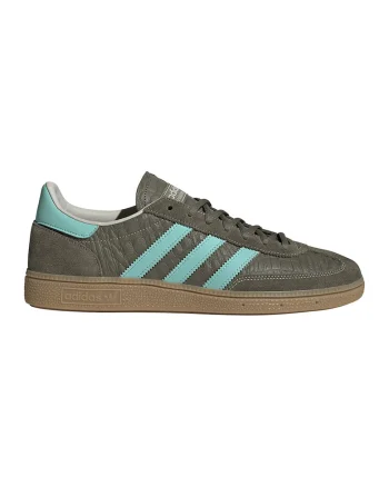 Pantofi sport Spezial din piele pentru handbal, Verde masliniu/Mint