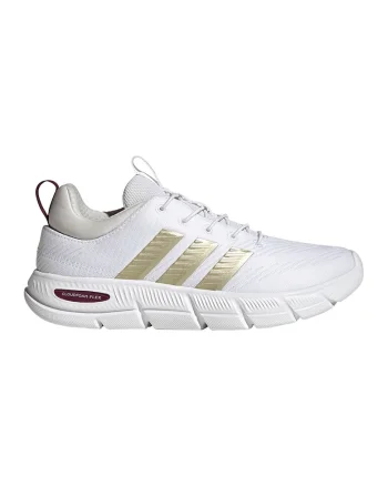 pantofi sport Cloudfoam Flex low-cut din material textil, Auriu/Alb murdar