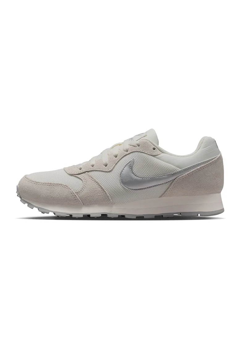 Pantofi sport MD Runner 2 cu garnituri din piele intoarsa, Alb murdar/Argintiu/Bej deschis