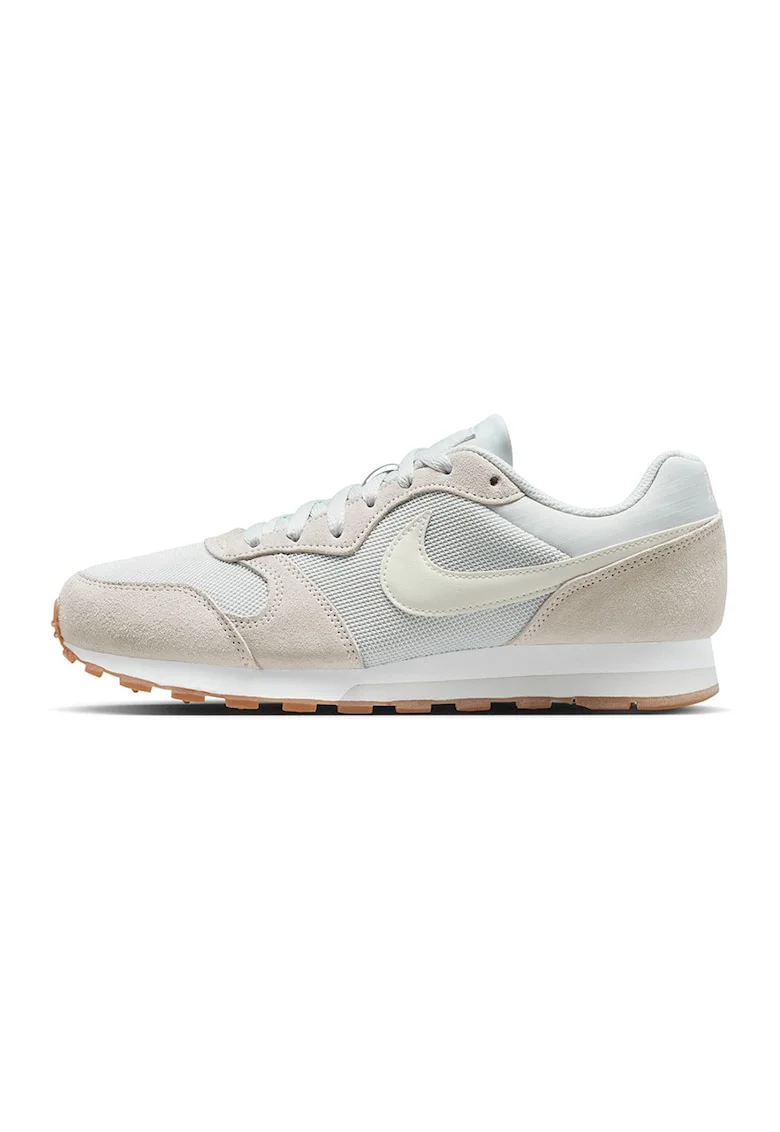 Pantofi sport MD Runner 2 cu garnituri din piele intoarsa, Alb/Alb fildes