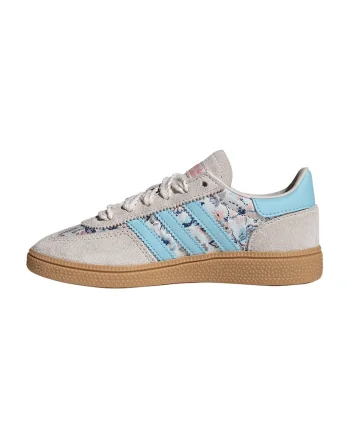 Pantofi sport Spezial C cu imprimeu floral, Alb murdar/Albastru deschis
