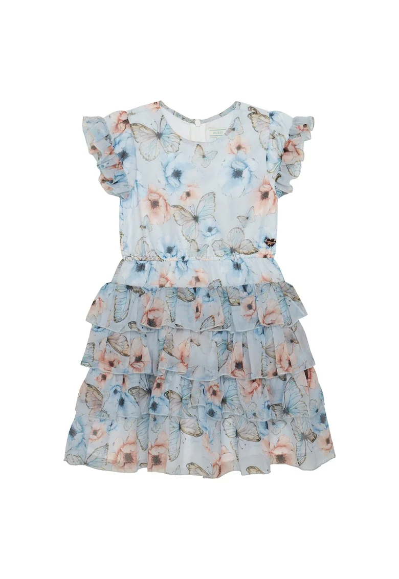 Rochie fete  poliester fermoar, Albastru