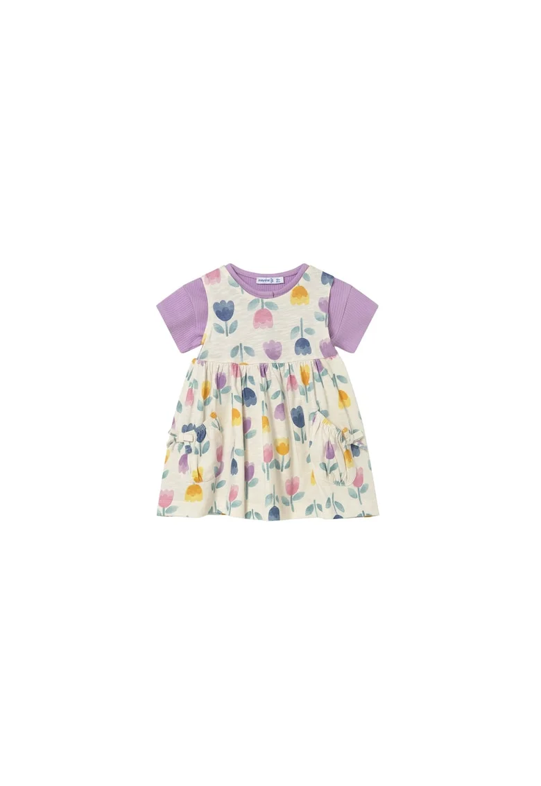 Rochie Fete,  Violet, Bumbac, Violet