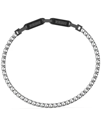 Bratara  Eternity tennis si cristale Negru, Negru/Argintiu