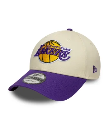 Sapca cu aspect colorblock 9FortyLA Lakers NBA, Violet/Bej deschis