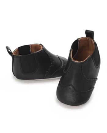Ghete tip Chelsea, negre, pentru bebelusi, Negru