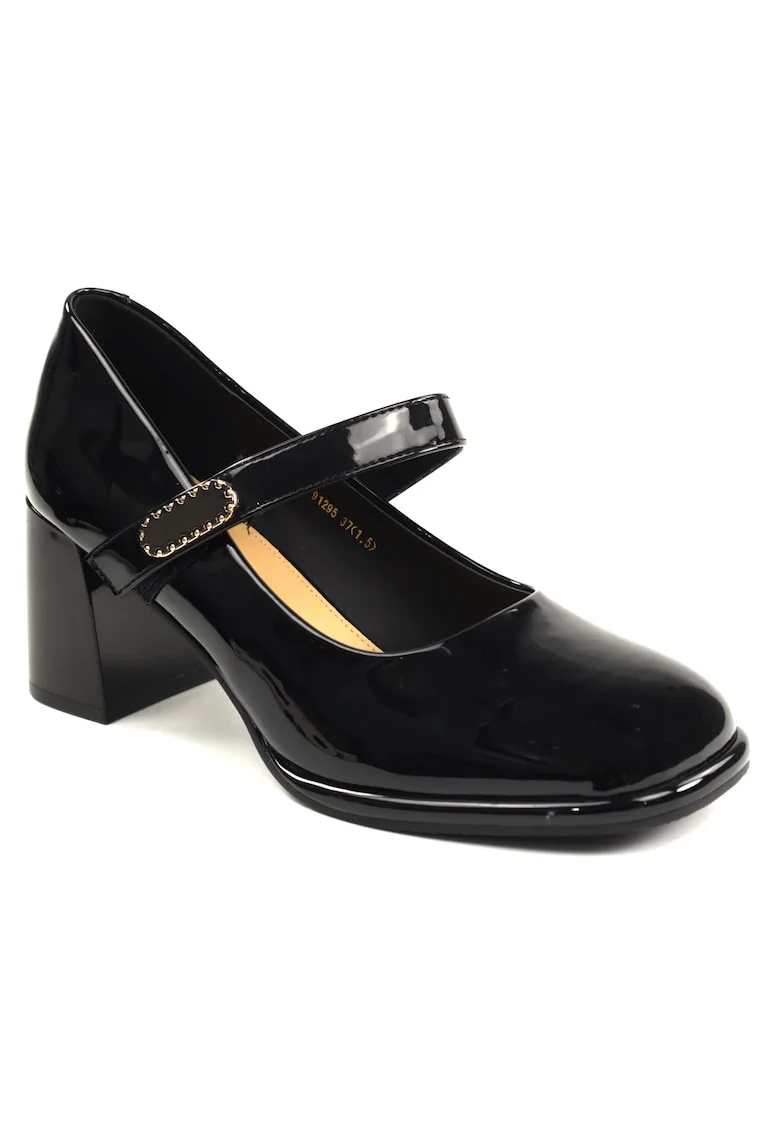 Pantofi dama piele naturala 91295, Negru