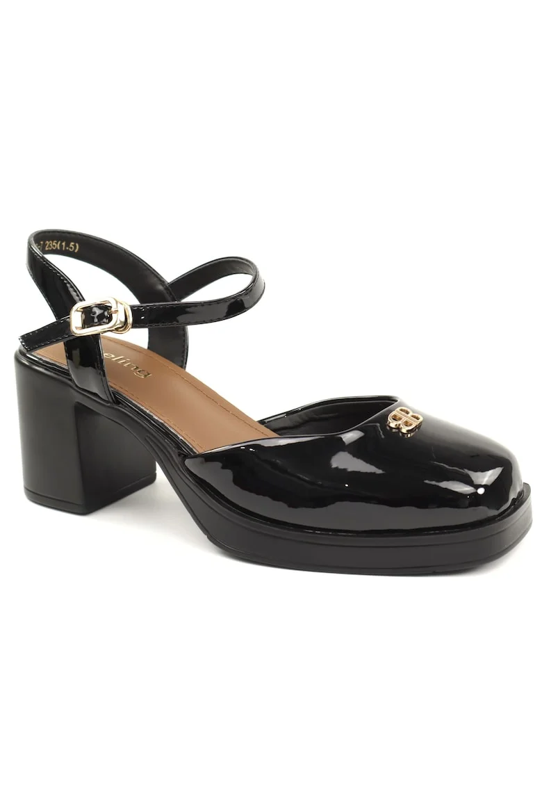 Pantofi dama piele naturala 3533 7, Negru