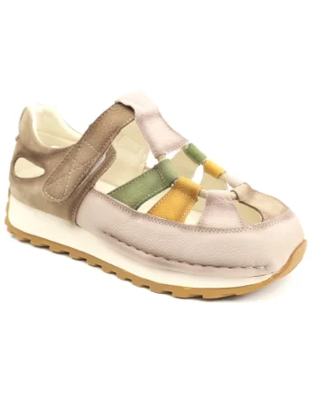 Pantofi dama primavara piele naturala KM9207, Verde