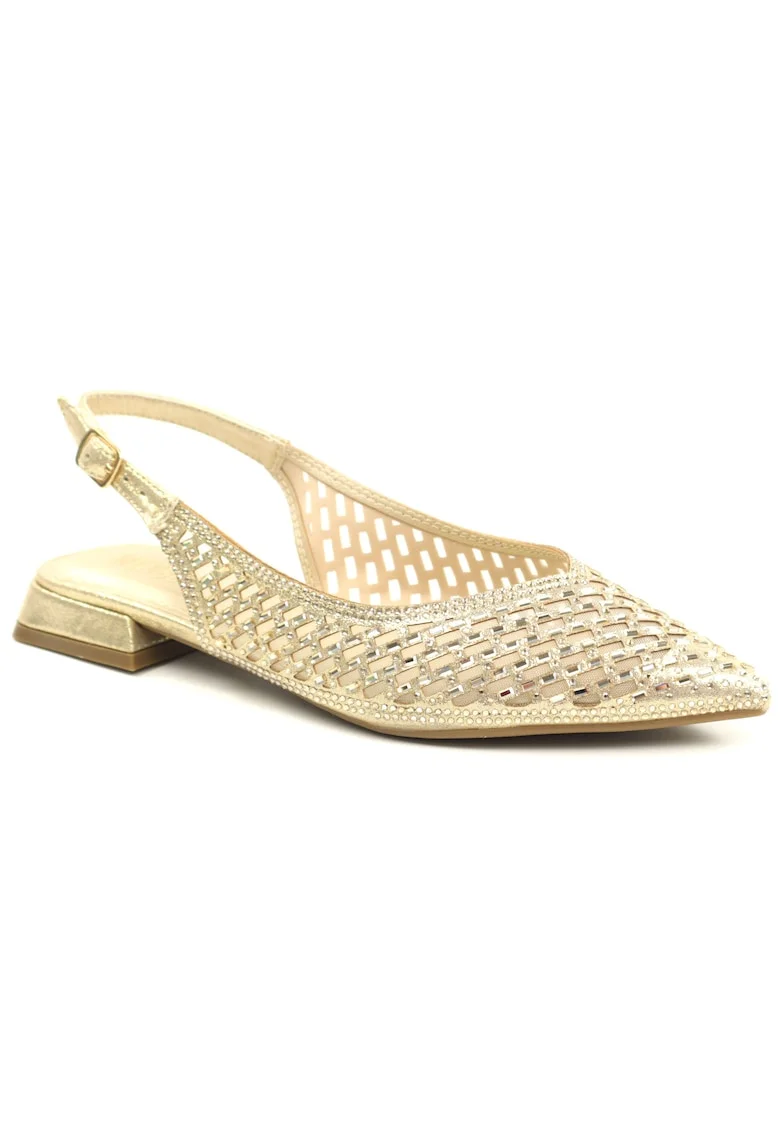 Pantofi dama decupati AM72300, Auriu