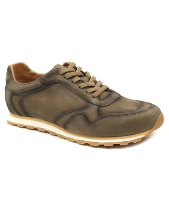 Pantofi barbati piele naturala 3 1006 12, Verde
