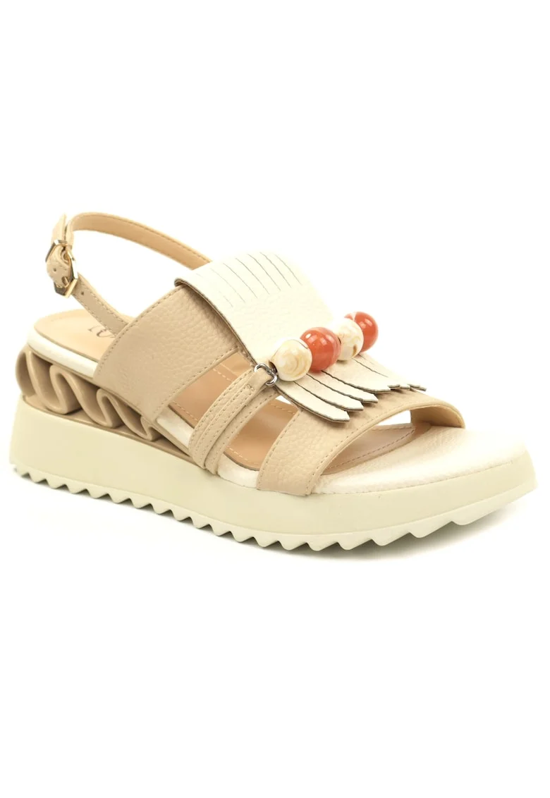 Sandale dama piele naturala D106 RD909 A824, Bej