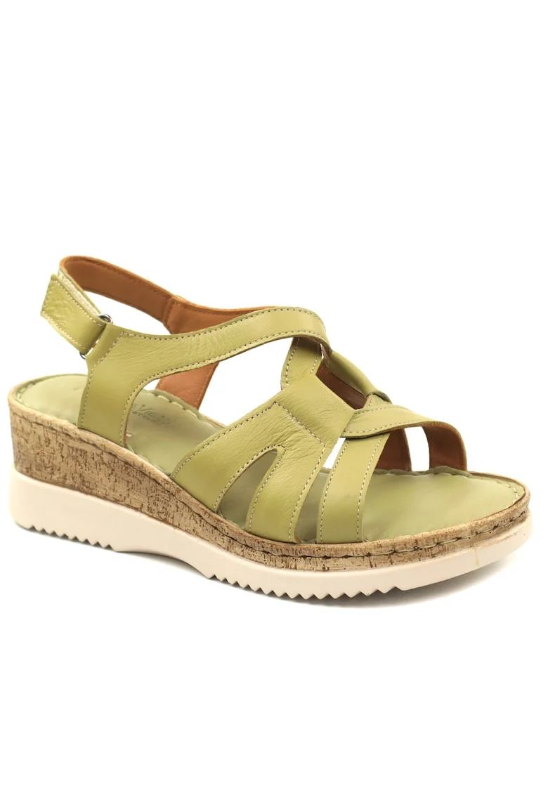 Sandale dama piele naturala D72 717, Verde