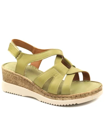 Sandale dama piele naturala D72 717, Verde