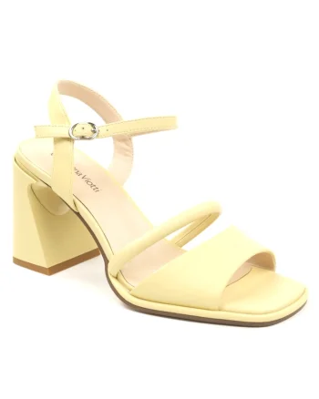 Sandale dama piele naturala D106 50122 RS365V, Galben