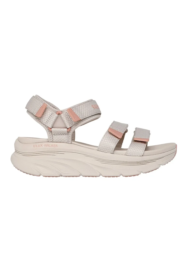 Sandale cu inchidere velcro D'Lux Walker Sea-Escape, Bej/Roz prafuit
