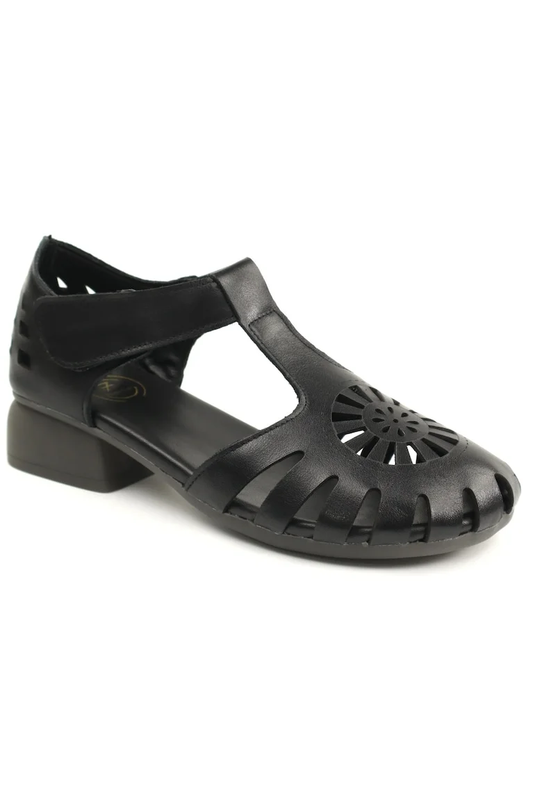Pantofi dama decupati 631, Negru