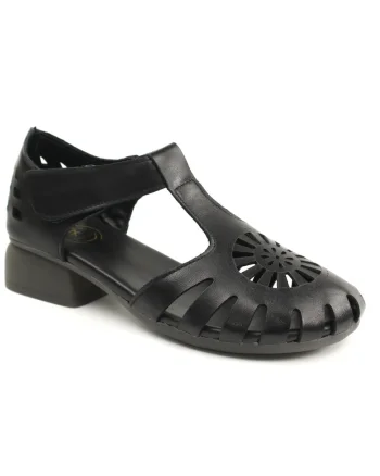 Pantofi dama decupati 631, Negru