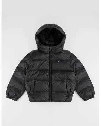 Geaca regular fit cu gluga, Negru,