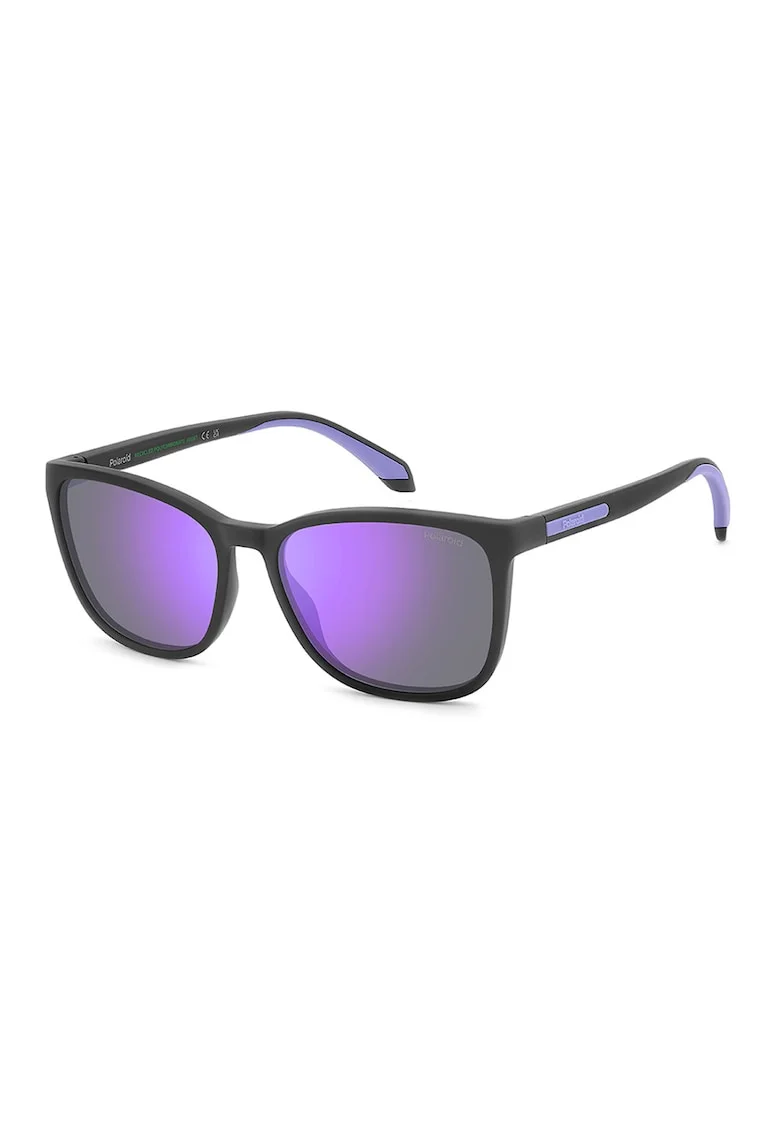 Ochelari de soare patrati cu lentile polarizate, Negru