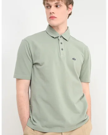 Tricou polo cu detaliu logo, Verde aquamarin