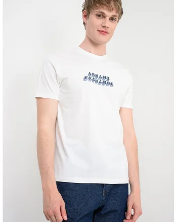 Tricou de bumbac cu imprimeu logo, Alb/Albastru ultramarin/Albastru prafuit