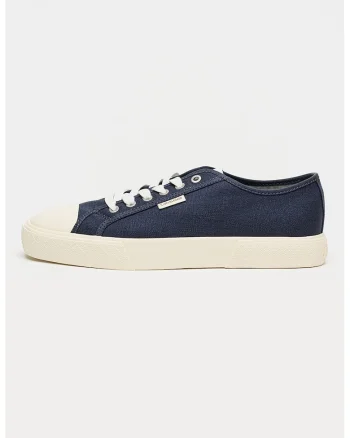 Tenisi low-cut din panza Vulc, Albastru ultramarin
