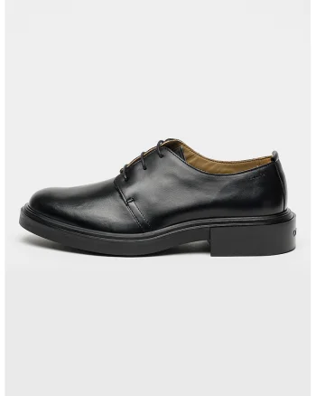 Pantofi derby din piele, Negru