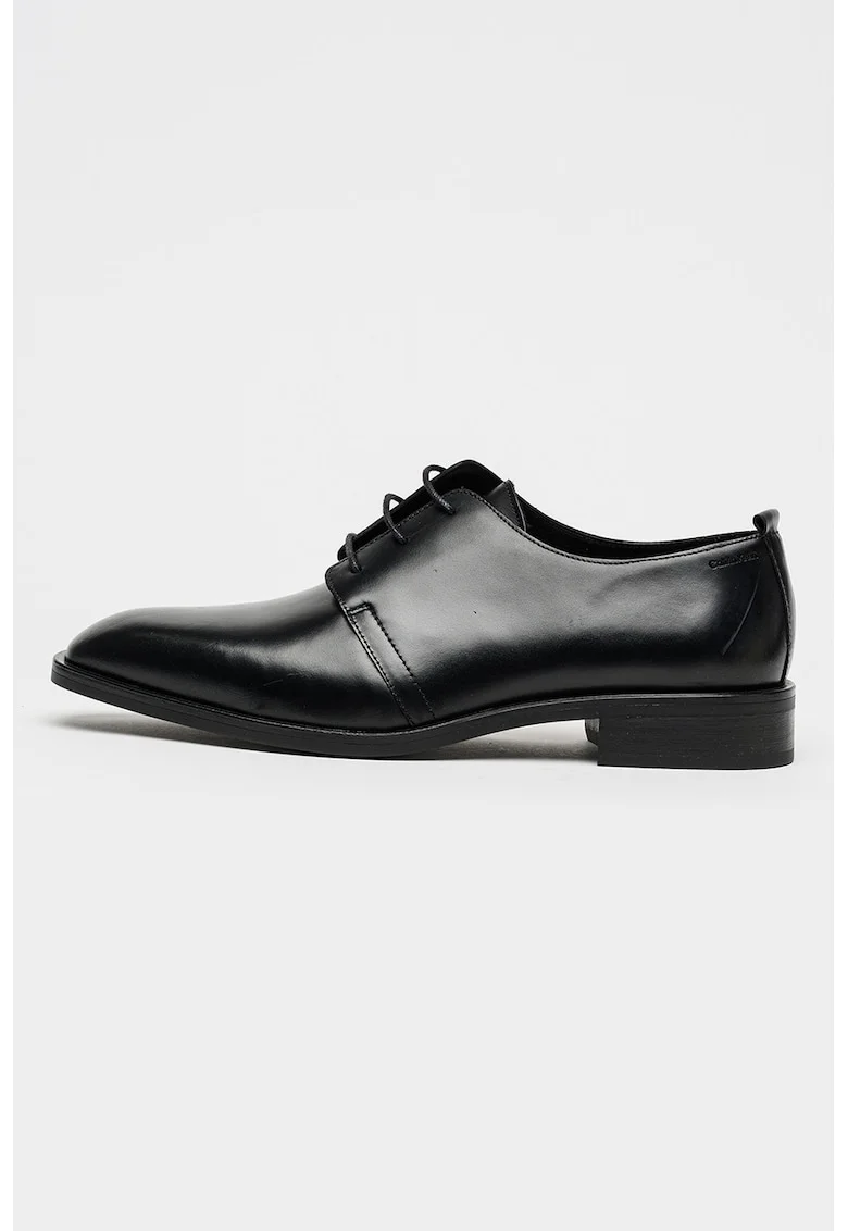 Pantofi derby de piele, Negru