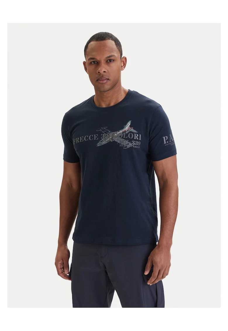 Tricou Barbati,  Bumbac, 6548754, Bleumarin