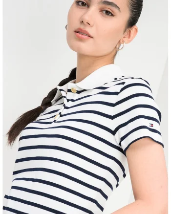 Tricou polo cu croiala slim-fit, Alb/Albastru ultramarin