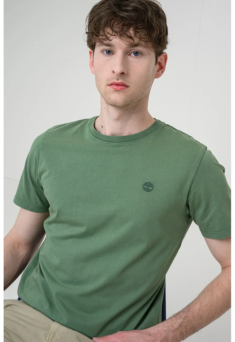 Tricou slim fit din bumbac, Verde