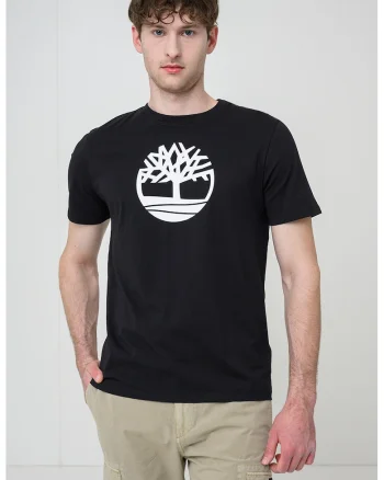 Tricou de bumbac Kennebec River Tree, Negru