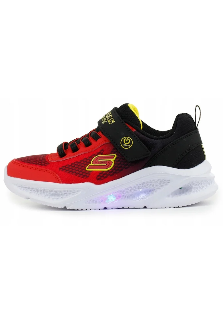 Pantofi sport cu velcro Meteor-Lights - Krendox, Rosu