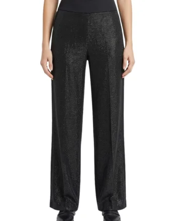 Pantaloni stralucitori cu croiala ampla Petra