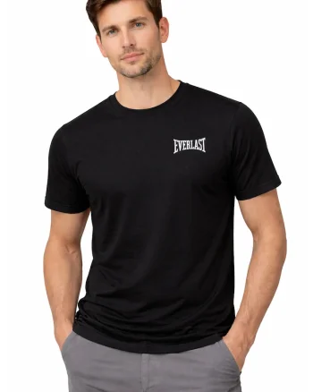 Tricou din amestec de bumbac - 659875, Negru
