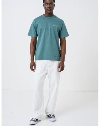 Tricou lejer din amestec de bumbac organic, Verde persan